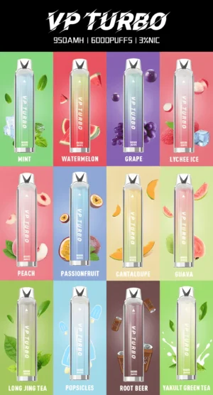 6000口一次性電子煙- VP Turbo 6000一次性電子煙 高容量6000口拋棄式 買一送一 台灣現貨