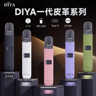 DIYA主機 叮啞皮革材質 兩段式調節 叮啞 DIYA 皮革主機 叮啞 DIYA 皮革主機|摸一口就愛上的奢華小煙 RELX 一代通用、雙功率 台灣現貨