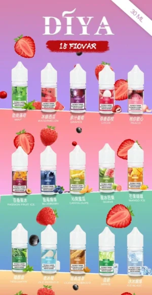 DIYA煙油 30ml小煙油 0-50mg 電子煙油推薦 Diya 叮啞小煙油 30ml/30mg 鹽式尼古丁煙油 多種濃度選擇 台灣現貨