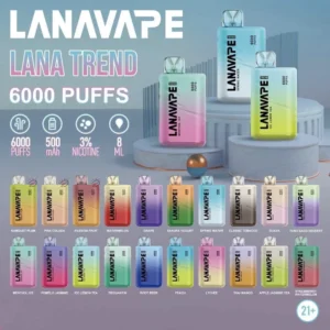 LANA TREND 6000 拋棄式電子煙 LANA TREND 6000 拋棄式電子煙 經典造型 香味濃郁 台灣現貨