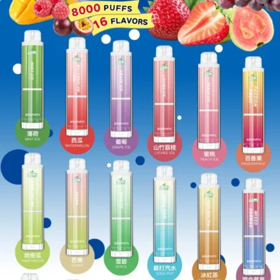 LIMI 8000口 發光拋棄式電子煙 LIMI 8000口發光版拋棄式電子煙:極致口感與炫酷造型 一次性電子煙