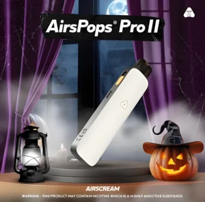 AIRSCREAM AirsPops Pro II 是 AIRSCREAM 為進階玩家打造的專業級注油小煙 AIRSCREAM AirsPops Pro II 註油主機|英國氣泡二代小煙主機 原裝正品 5-18W 可調