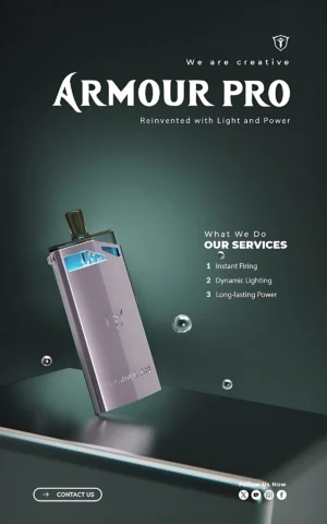 SAMURAI ARMOUR PRO 將軍鎧甲註油主機 發光小煙套裝 1500mAh1 SAMURAI Armour Pro 將軍 PRO 發光主機|原裝正品 1500mAh 30W 可調功率 台灣現貨