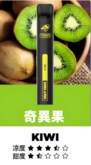 鯊克7500口奇異果.jpg_upscayl_4x_upscayl-standard-4x 鯊克 SALT SHAQ 7000口 拋棄式電子煙|原裝正品 12種口味 台灣現貨