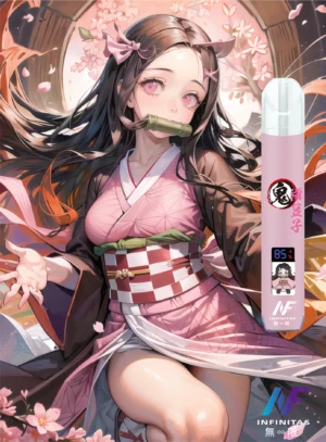 INF 鬼滅之刃聯名主機 一代煙桿 電子煙霧化桿推薦1 INF 鬼滅之刃聯名主機 無限六代煙桿 碳纖維外殼 兩檔功率可調 四/五/六代通用