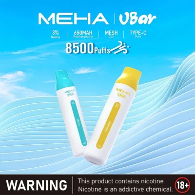 MEHA VBar小白條85001 MEHA 8500 Puffs拋棄式電子煙 魅嗨小白條8500口超長續航 高還原度口感 現貨