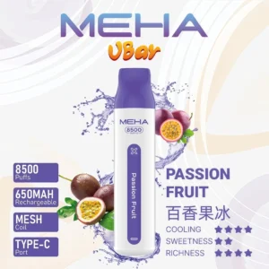 MEHA VBar小白條百香果 MEHA 8500 Puffs拋棄式電子煙 魅嗨小白條8500口超長續航 高還原度口感 現貨
