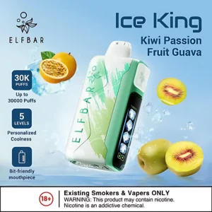 elfbar ice king 一次性電子煙 ElfBar Ice King 30K Puffs 拋棄式電子煙 30k口超長續航 5 級冷卻調節 王嘉爾同款
