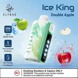 elfbar可調冰一次性電子煙 ElfBar Ice King 30K Puffs 拋棄式電子煙 30k口超長續航 5 級冷卻調節 王嘉爾同款