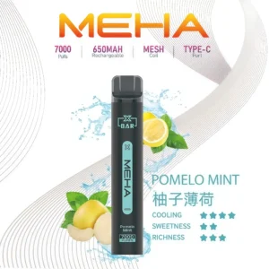 meha小黑條拋棄式電子煙 Meha Xbar 7000 Puffs 拋棄式電子煙|魅嗨小黑條|一次性 7000 口新品上市