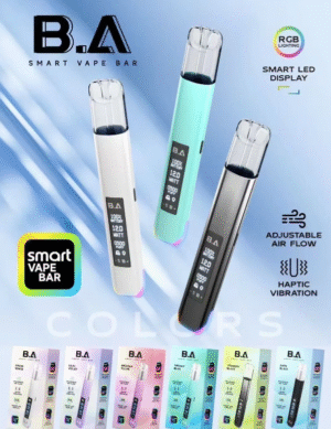 BA主機 B.A SMART VAPE BAR智慧主機 一代通用發光大屏電子煙主機 (1) BA 主機 Smart Vape Bar B.A 一代煙桿|智慧科技 × 炫彩 RGB|台灣現貨