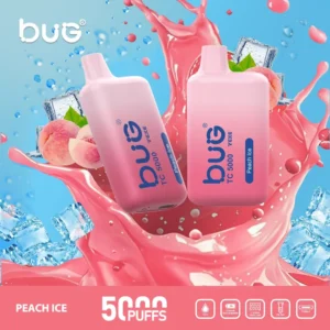 BUG-TC-5000-桃子冰 BUG TC 5000 Puffs 拋棄式電子煙|5000口迷你身材|Mesh 芯極致霧化