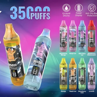 bang king-35000 口拋棄式電子煙 Bang King Tornado 35000 Puffs 拋棄式電子煙|3.5萬口超長續航 雙顯智能螢幕 現貨